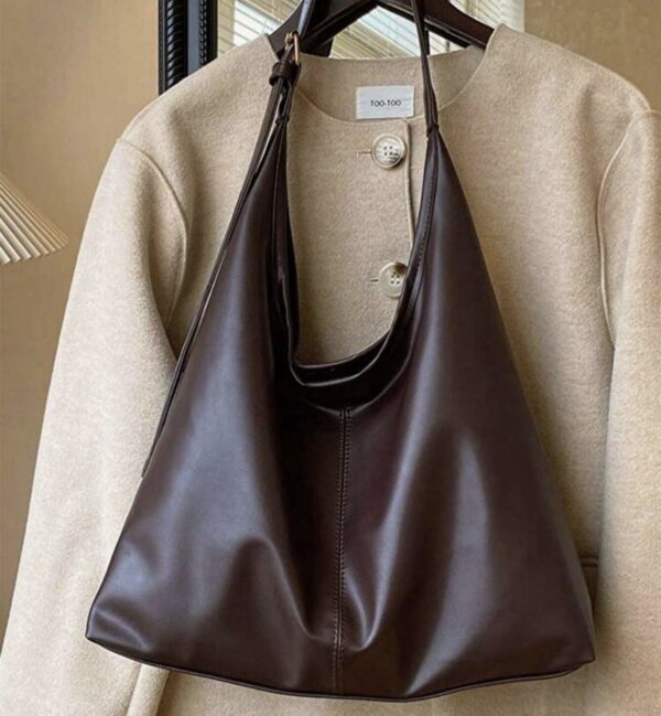 Borsa marrone similpelle