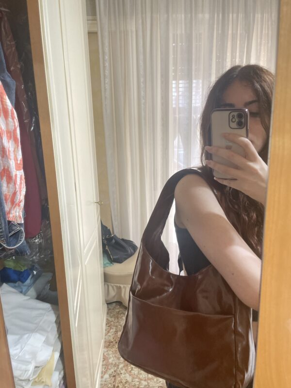 Borsone maxi brown - immagine 2