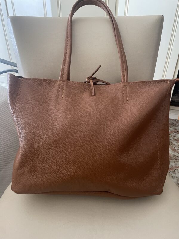 Borsone marrone 40 cm - immagine 5
