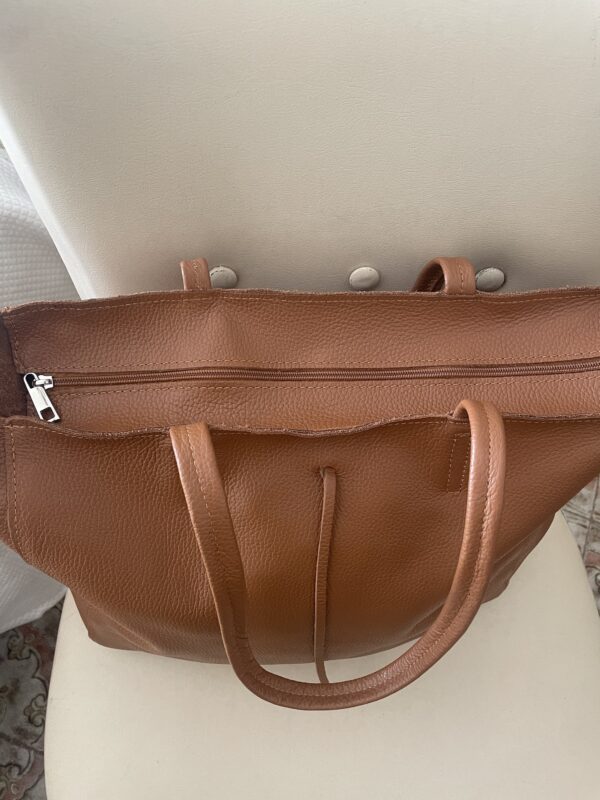 Borsone marrone 40 cm - immagine 3