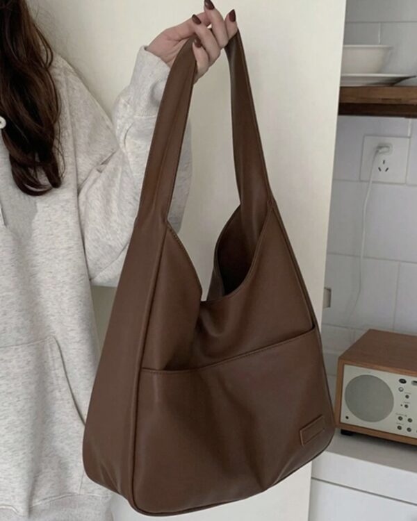 Borsa marrone ecopelle