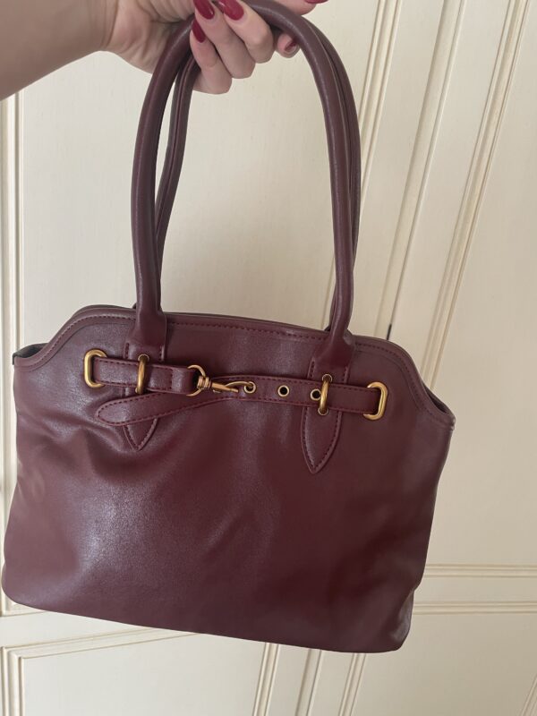 Borsa Borgogna ecopelle - immagine 3