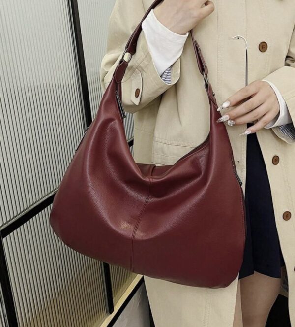 Borsa Borgogna ecopelle - immagine 2