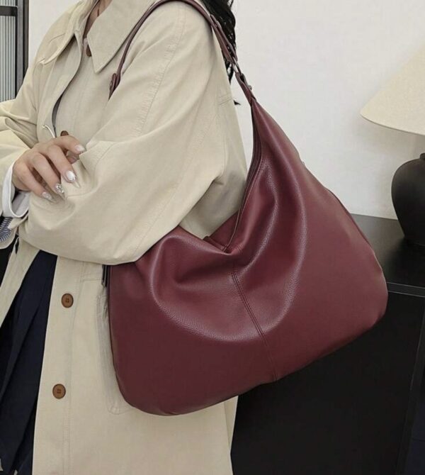 Borsa Borgogna ecopelle - immagine 3
