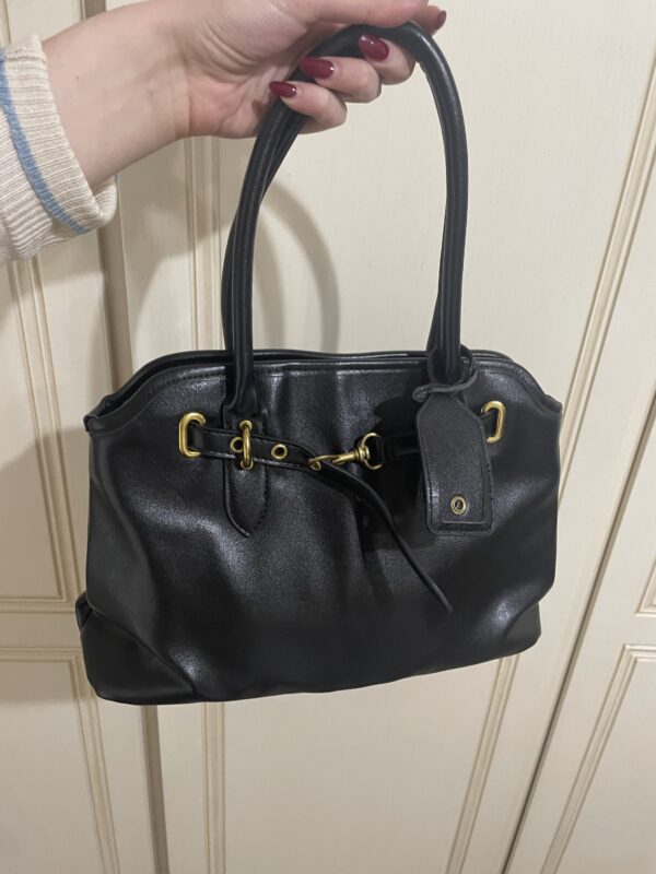 Borsa nera ecopelle - immagine 3