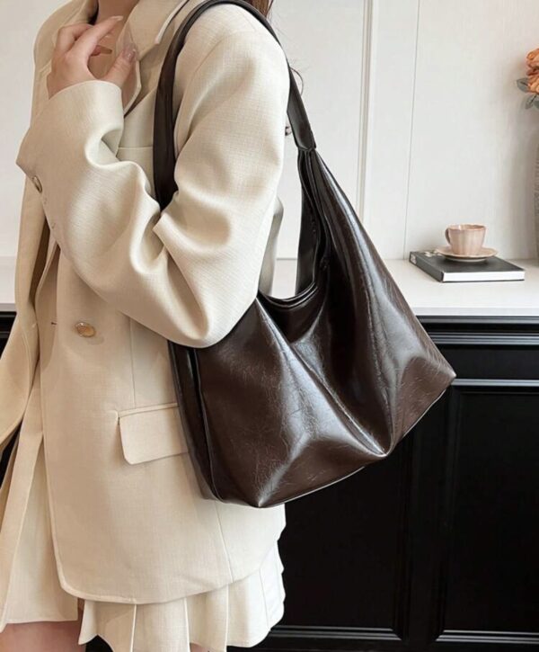 Borsa marrone ecopelle