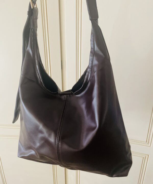 Borsone marrone ecopelle - immagine 2