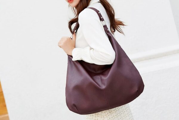 Borsa Borgogna a spalla - immagine 3