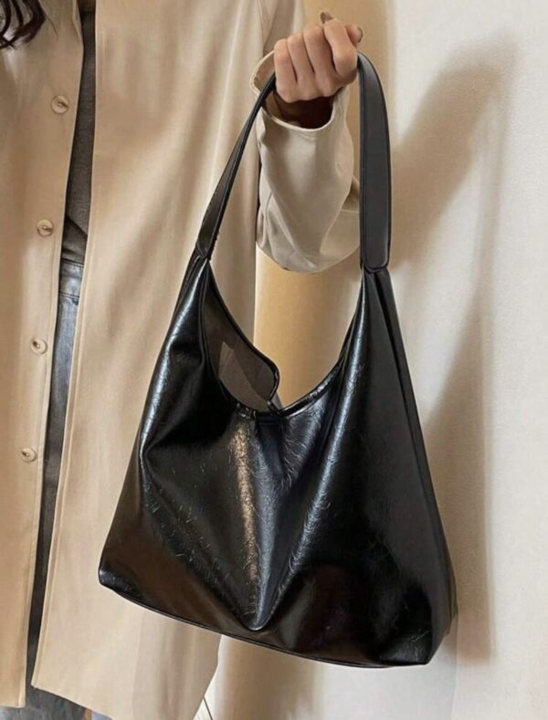 Borsa nera a spalla - immagine 4
