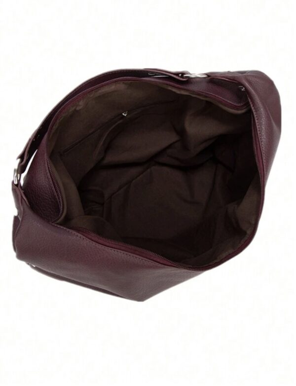 Borsa viola porpora a spalla - immagine 2