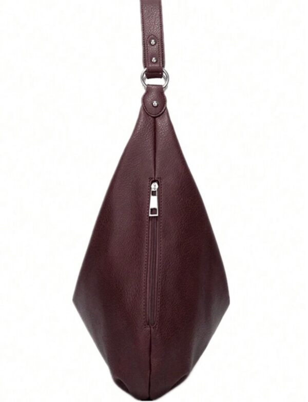 Borsa viola porpora a spalla - immagine 3