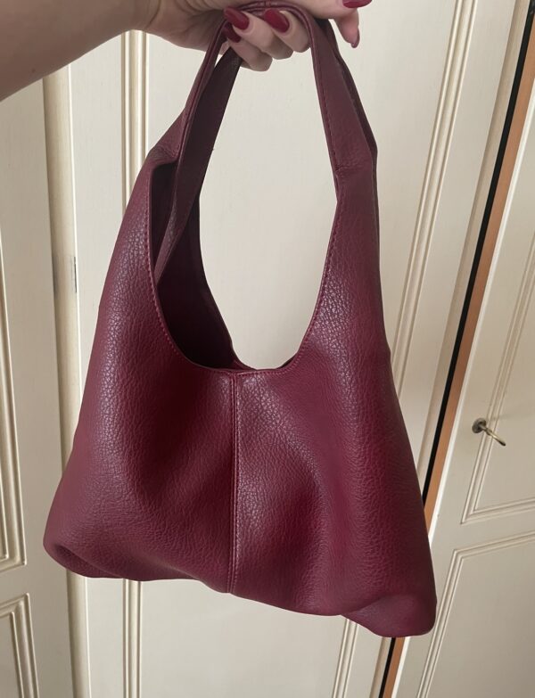 Borsa Borgogna similpelle - immagine 2