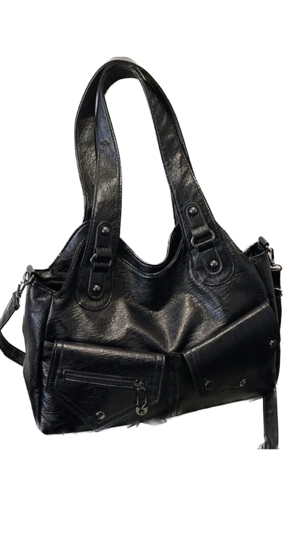 Borsa nera multitasche - immagine 3