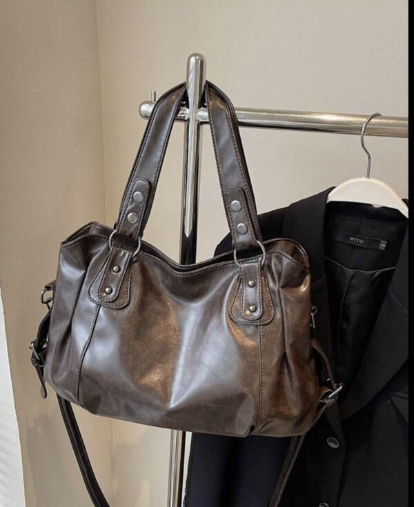 Borsa marrone multitasche