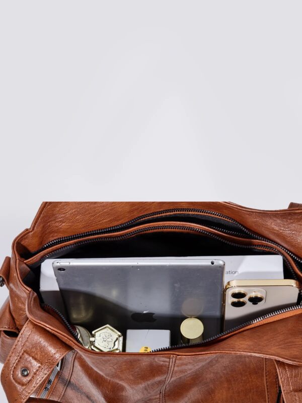 Borsa Marrone Maxi: Versatilità a Spalla e Tracolla - immagine 5