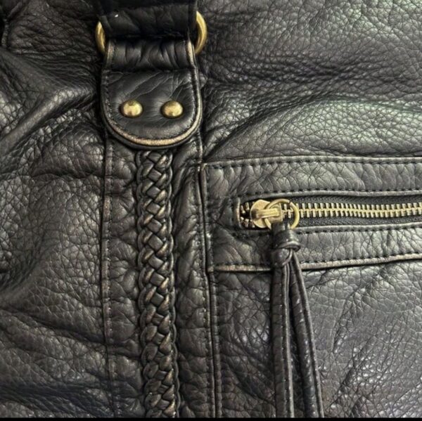Borsa Nera Vintage in Pelle: Eleganza Classica - immagine 8